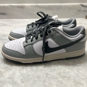 Nike dunk low grey and white 10.5 nwob
